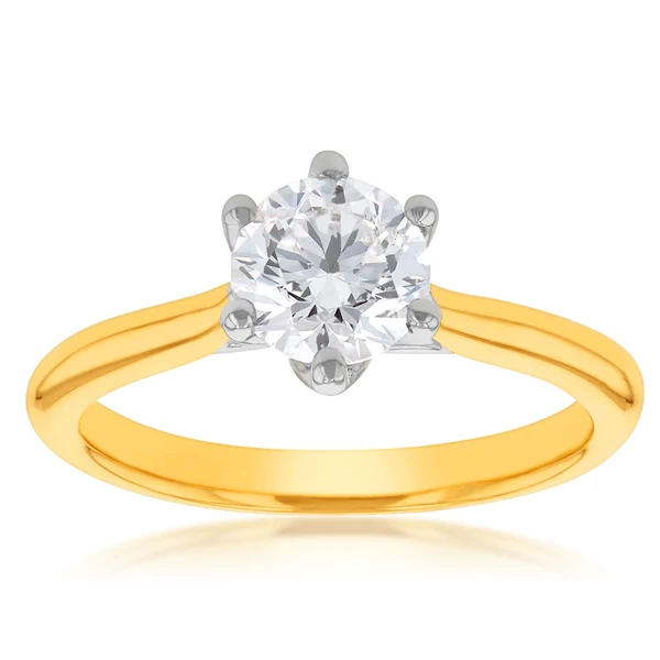 18ct Yellow Gold Approximately 1 Carat Diamond Solitaire Ring – Shiels Jewellers