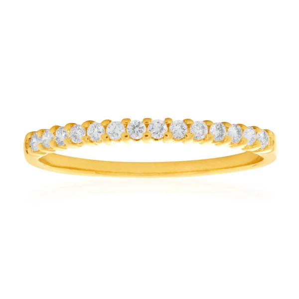 18ct Yellow Gold Ring With 0.15 Carats Of Diamonds – Shiels Jewellers