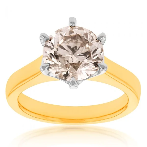 18ct Yellow Gold Solitaire Ring With 3 Carat Diamond – Shiels Jewellers