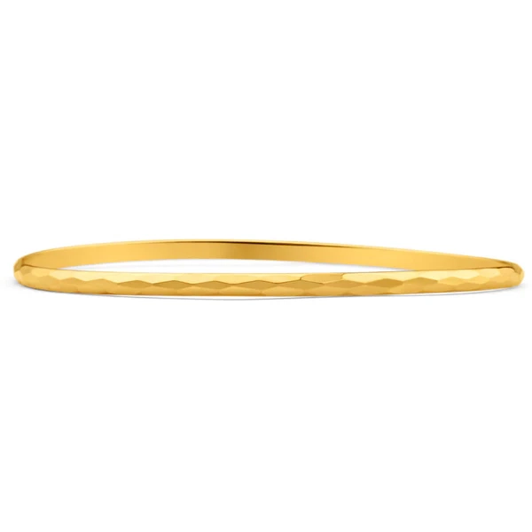 9ct Alluring Yellow Gold Bangle – Shiels Jewellers