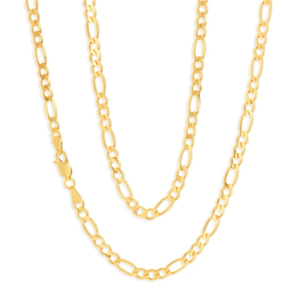 9ct Charming Yellow Gold Figaro Chain – Shiels Jewellers