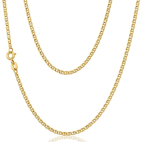 9ct Dazzling Yellow Gold Silver Filled Anchor Chain – Shiels Jewellers