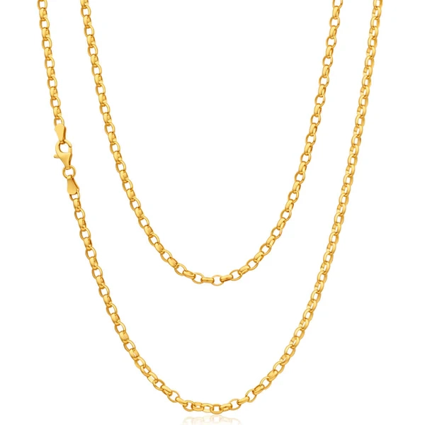 9ct Elegant Yellow Gold Belcher Chain – Shiels Jewellers