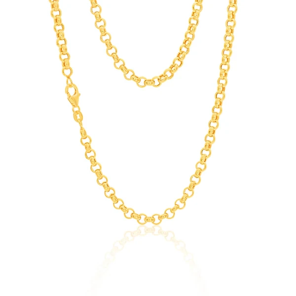 9ct Enticing Yellow Gold Silver Filled Belcher Chain – Shiels Jewellers