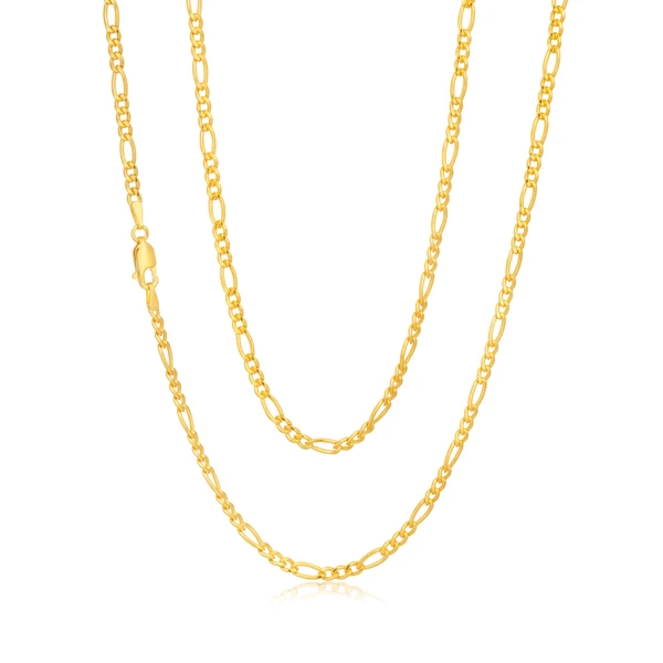 9ct Gold Filled Figaro 50cm Chain 80 Gauge – Shiels Jewellers