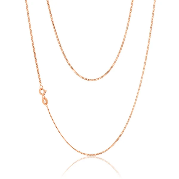 9ct Rose Gold Silver Filled 50cm Curb Chain – Shiels Jewellers