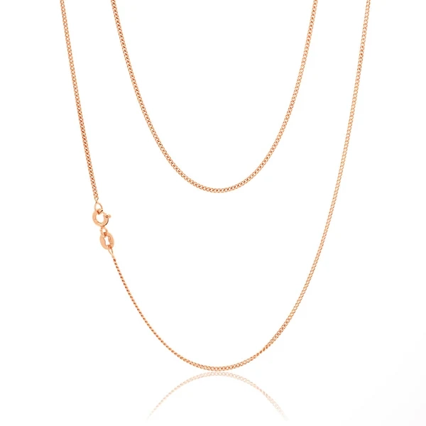 9ct Rose Gold Silver Filled 55cm Curb Chain – Shiels Jewellers