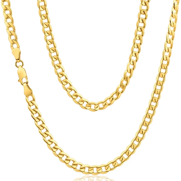 9ct Splendid Yellow Gold Copper Filled Curb Chain – Shiels Jewellers