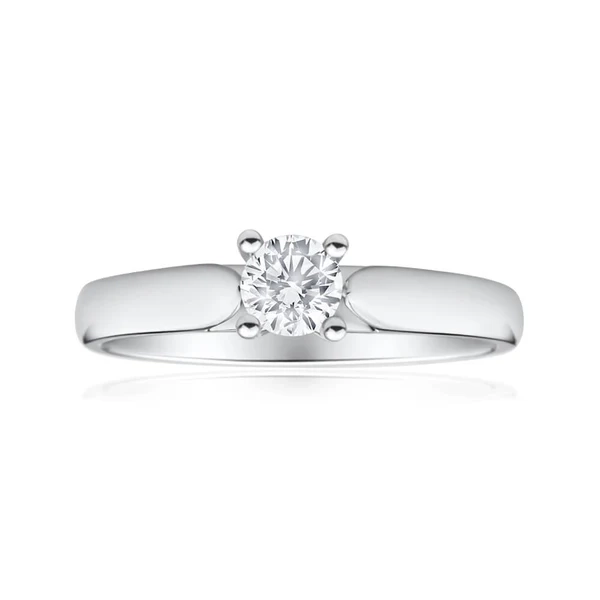 9ct White Gold Solitaire Ring With 0.30 Carat 4 Claw Set Diamond – Shiels Jewellers