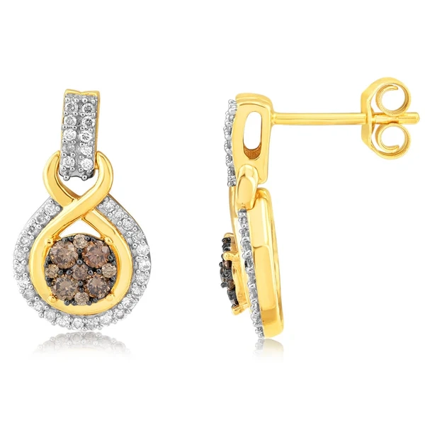 9ct Yellow Gold 1/2 Carat Diamond Studs with Australian Diamonds – Shiels Jewellers