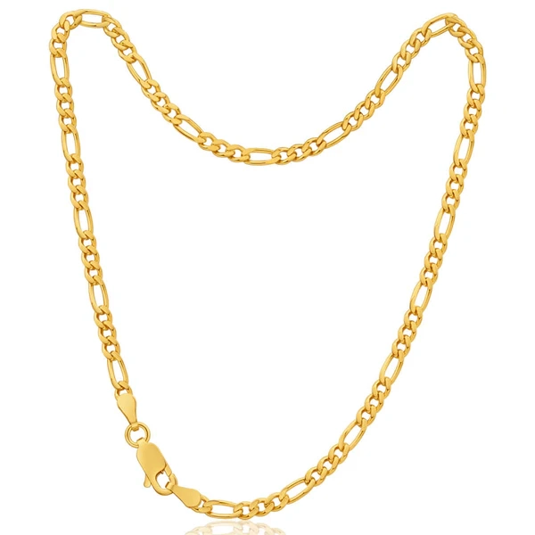 9ct Yellow Gold 1:3 Figaro 80Gauge 27cm Anklet – Shiels Jewellers