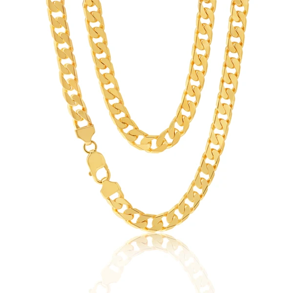 9ct Yellow Gold 300 Gauge 55cm Curb Chain – Shiels Jewellers