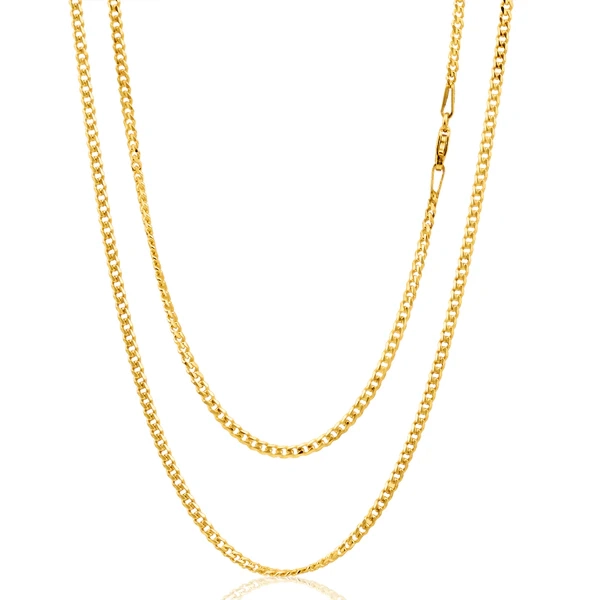 9ct Yellow Gold 50cm 60 Gauge Curb Chain – Shiels Jewellers