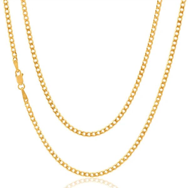 9ct Yellow Gold 50cm 70 Gauge Curb Chain – Shiels Jewellers