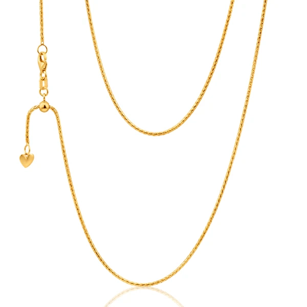 9ct Yellow Gold 50cm Wheat Chain 30 Gauge with Extender – Shiels Jewellers