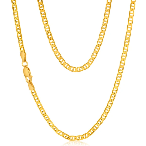 9ct Yellow Gold 80 gauge 60cm Anchor Chain – Shiels Jewellers