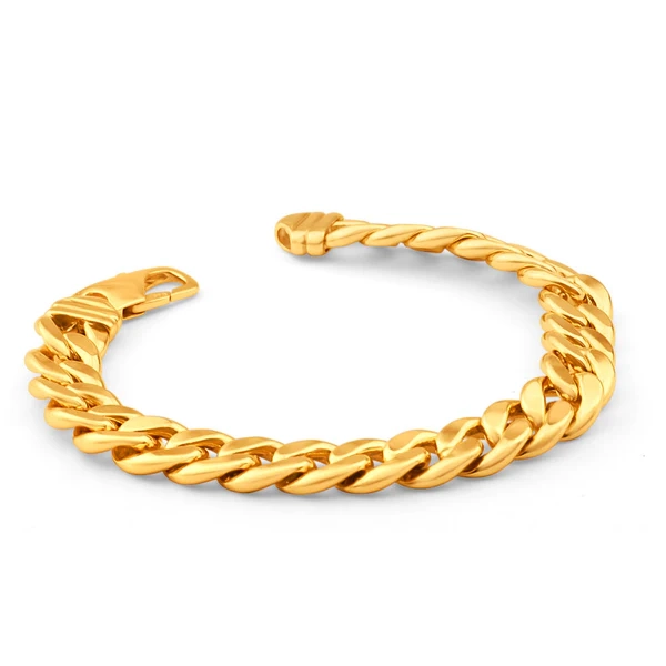 9ct Yellow Gold Copper Filled Curb 22cm Bracelet 300 Gauge – Shiels Jewellers