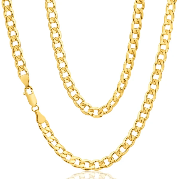 9ct Yellow Gold Copper Filled Curb Chain – Shiels Jewellers