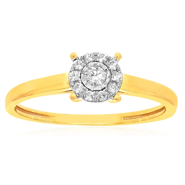 9ct Yellow Gold Diamond Ring – Shiels Jewellers