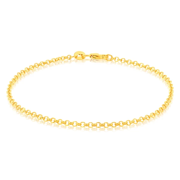 9ct Yellow Gold Fancy 19cm Bracelet – Shiels Jewellers