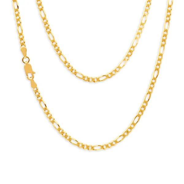 9ct Yellow Gold Figaro 1:3 45cm Chain 80 Gauge – Shiels Jewellers