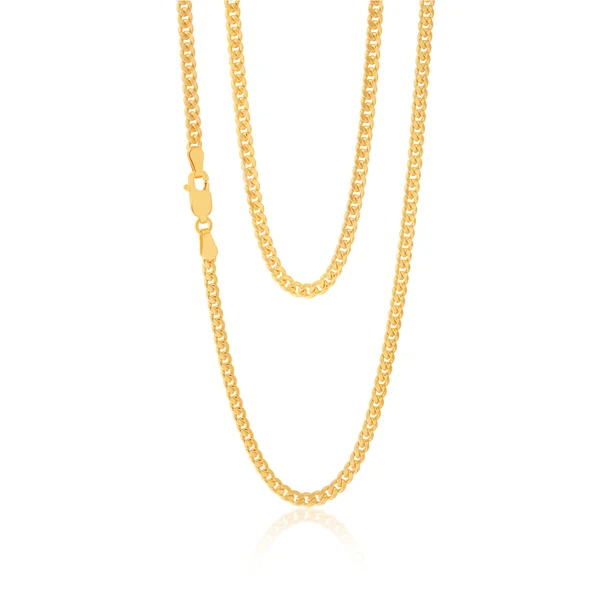 9ct Yellow Gold Filled 50cm Curb Chain – Shiels Jewellers