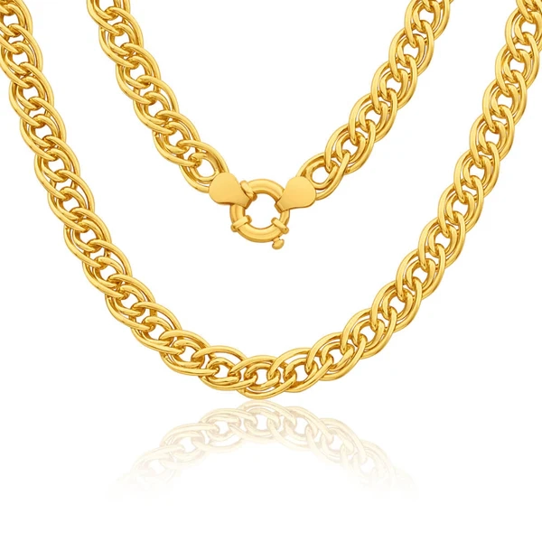 9ct Yellow Gold Filled Double Curb 45cm 140 Gauge Chain – Shiels Jewellers