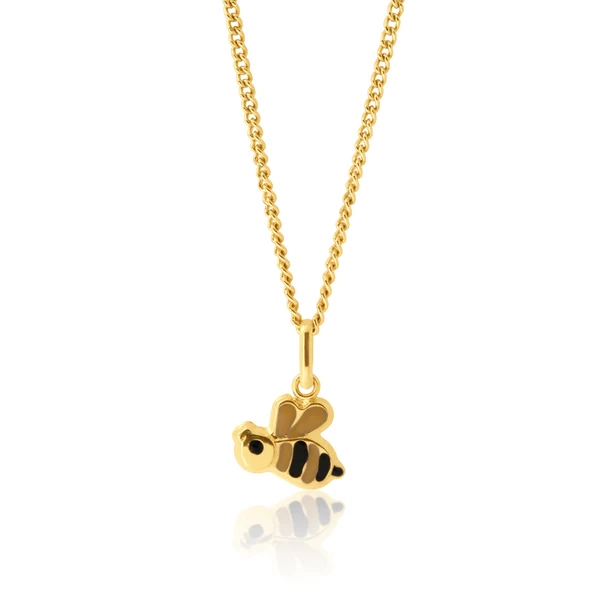 9ct Yellow Gold Honeybee Pendant – Shiels Jewellers