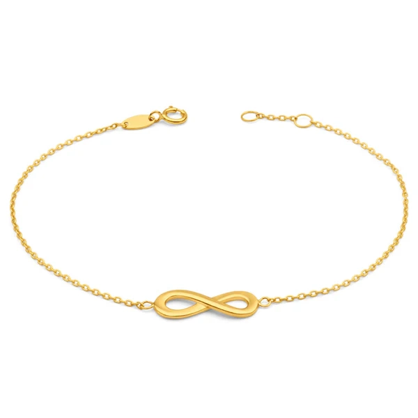 9ct Yellow Gold Infinity Bracelet – Shiels Jewellers