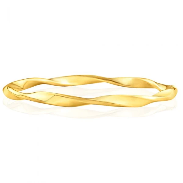 9ct Yellow Gold Silver Filled 65mm Bangle – Shiels Jewellers