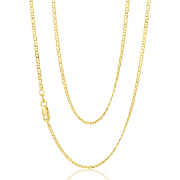 9ct Yellow Gold Silver Filled Anchor 50 Gauge Chain in 50cm – Shiels Jewellers