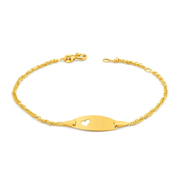 9ct Yellow Gold Silver Filled Singapore Bracelet – Shiels Jewellers