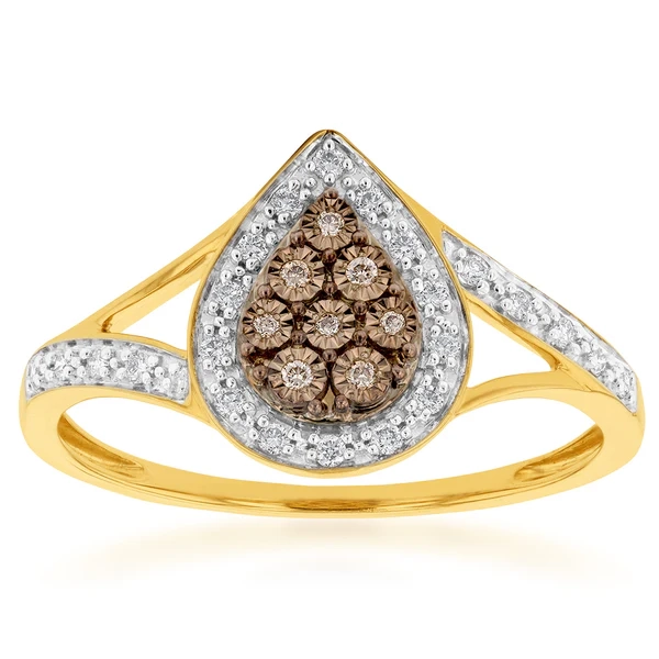 9ct Yellow Gold Western Australian Diamond Ring – Shiels Jewellers