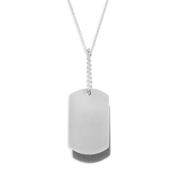 Forte Stainless Steel Double Dog Tag Pendant – Shiels Jewellers