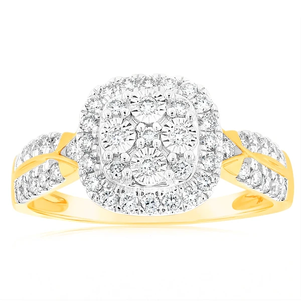 Luminesce Lab Grown 1/2 Carat Diamond Ring in 9ct Yellow Gold – Shiels Jewellers