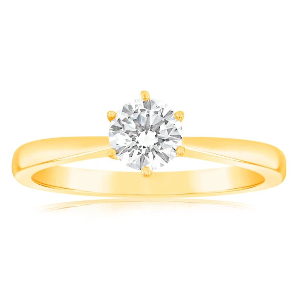 Luminesce Lab Grown 1/2 Carat Diamond Solitaire Ring set in 14ct Yello – Shiels Jewellers