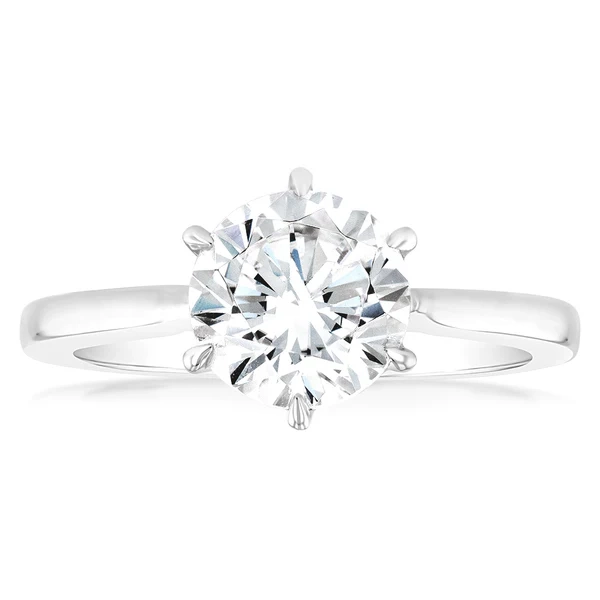 Luminesce Lab Grown 2 Carat Certified Diamond Solitaire Ring in 18ct W – Shiels Jewellers