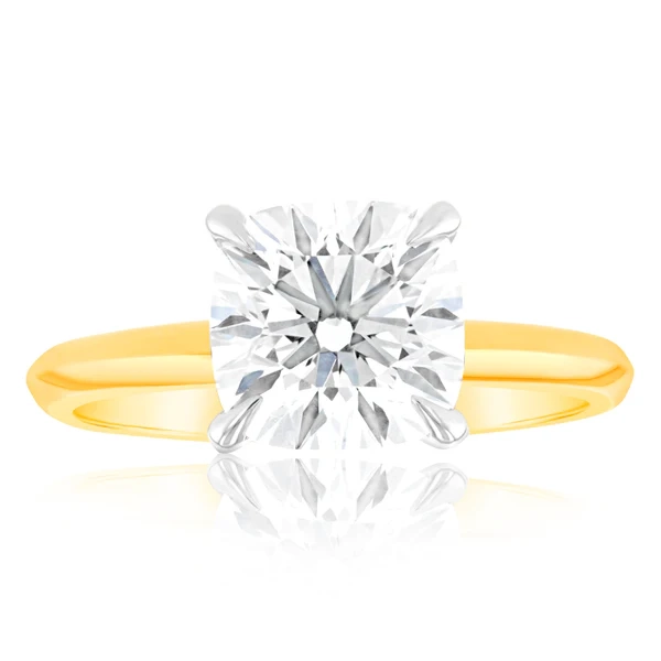 Luminesce Lab Grown Certified 2 Carat Diamond Cushion Cut Engagement R – Shiels Jewellers