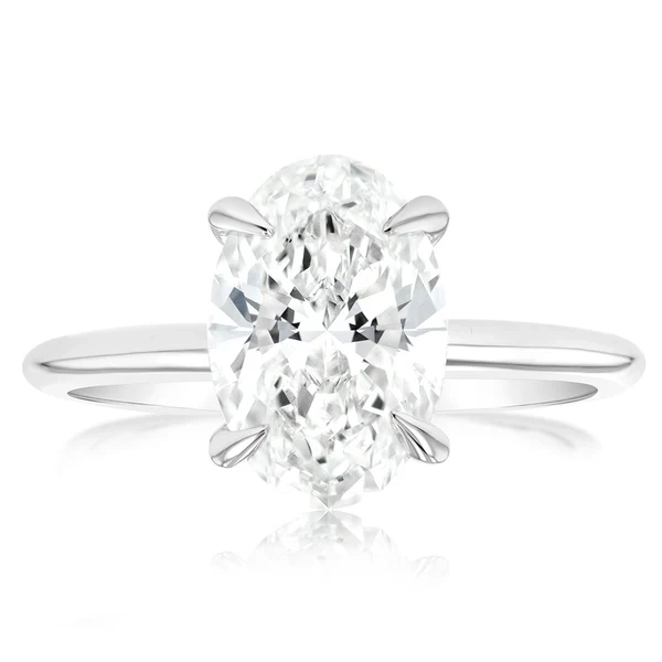 Luminesce Lab Grown Certified 2 Carat Oval Diamond Engagement Ring in  – Shiels Jewellers