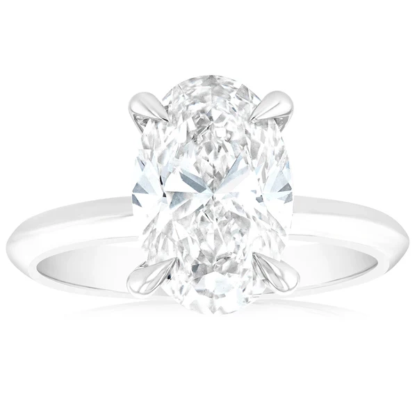 Luminesce Lab Grown Certified 3 Carat Diamond Oval Solitaire Engagemen – Shiels Jewellers