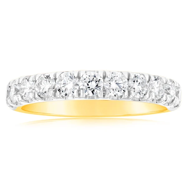 Luminesce Lab Grown Diamond 1 Carat Eternity Ring in 9ct Yellow Gold – Shiels Jewellers