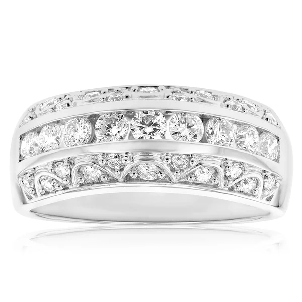 Luminesce Lab Grown Diamond 1 Carat Silver Dress Ring – Shiels Jewellers