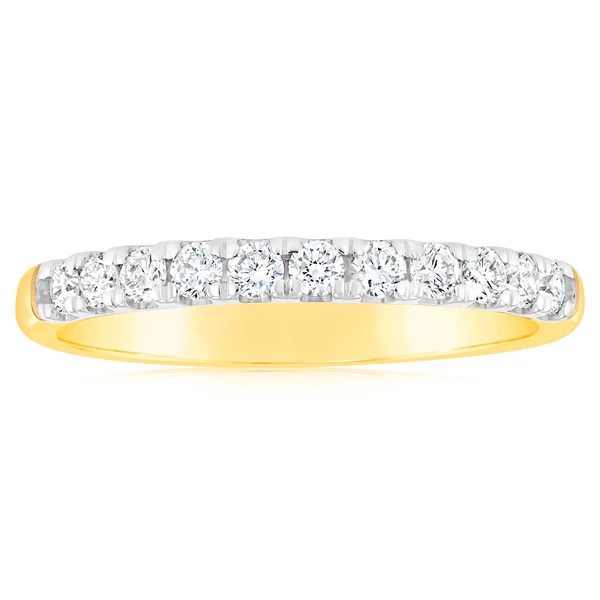 Luminesce Lab Grown Diamond 1/2 Carat Eternity Ring in 9ct Yellow Gold – Shiels Jewellers