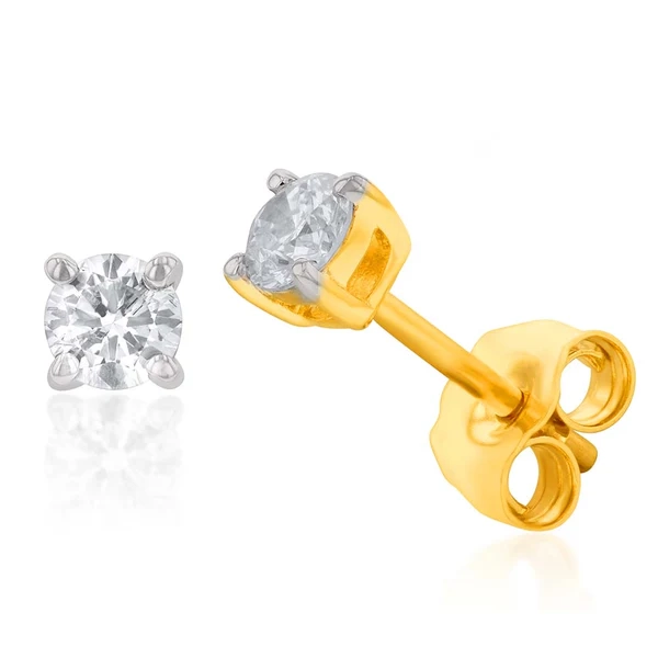 Luminesce Lab Grown Diamond Solitiaire Classic 1/3 Carat Stud Earring  – Shiels Jewellers