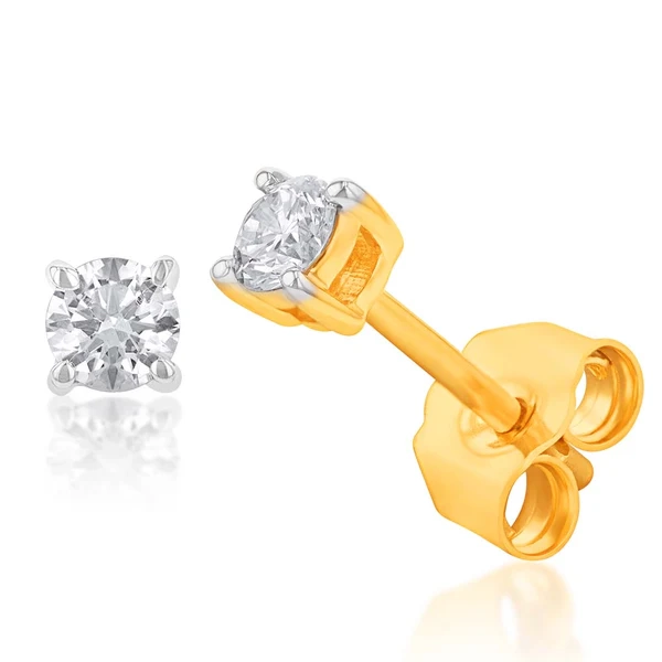 Luminesce Lab Grown Diamond Solitiaire Classic 1/5 Carat Stud Earring  – Shiels Jewellers