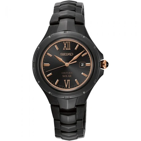 Seiko Coutura SUT378P Black And Rose Solar Watch – Shiels Jewellers