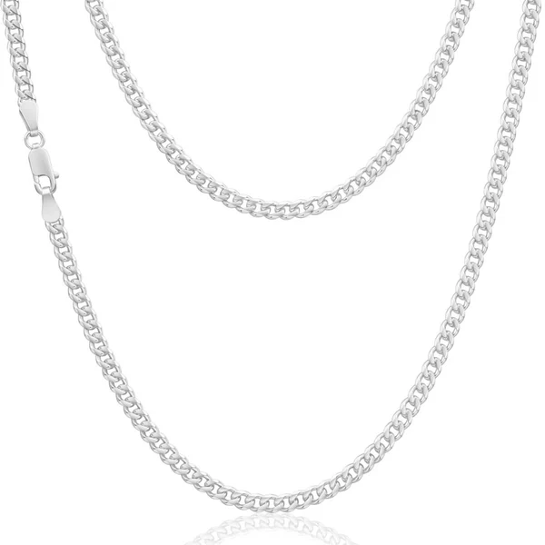 Sterling Silver 100 Gauge Diamond Cut 55cm Curb Chain – Shiels Jewellers