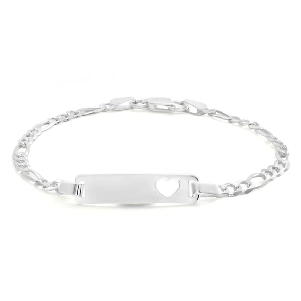 Sterling Silver 16.5cm Figaro Bracelet – Shiels Jewellers