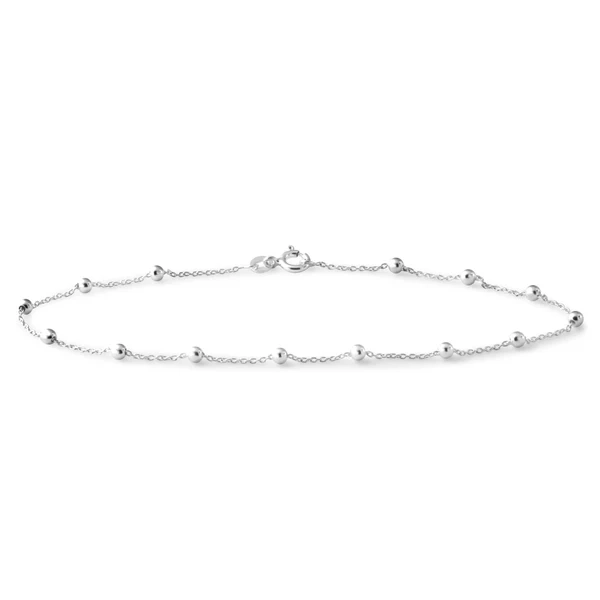 Sterling Silver 25cm Ball and Trace Chain Anklet – Shiels Jewellers