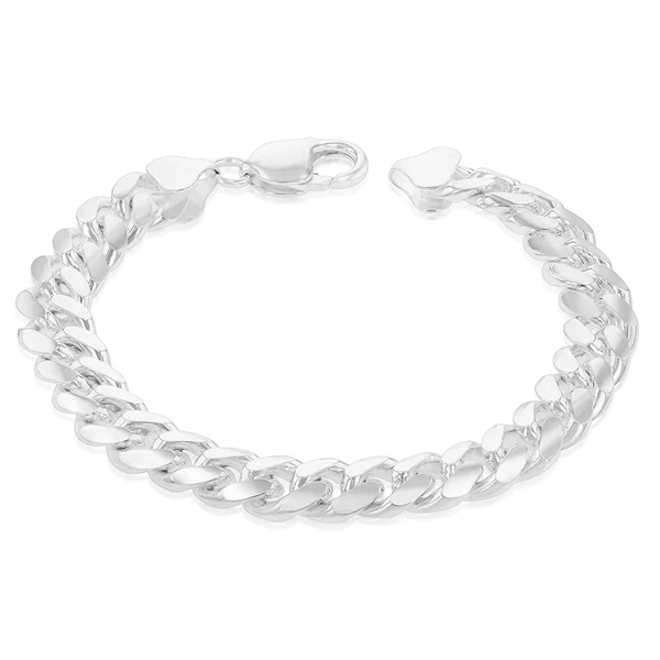 Sterling Silver Curb 280 Gauge 21cm Bracelet – Shiels Jewellers